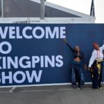 Bohloeki and Boikokobetso Sibolla, the Lesotho sisters behind sustainable denim label Insyd/Owt Creatives, at the Kingpins Show in Amsterdam, the Netherlands, on 15 and 16 April 2026. Photo by EU in Lesotho