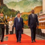 Mozambique President Daniel Chapo (left) and Chinese President Xi Jinping (right) pose for a photo at the Great Hall of the People in Beijing during Chapo's state visit to China. | Photo: Supplied