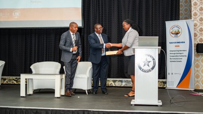 Central Bank of Eswatini Chief Operations Officer Mfanfikile Dlamini addresses participants during the 7th Eswatini Association of Savings and Credit Cooperatives Indaba