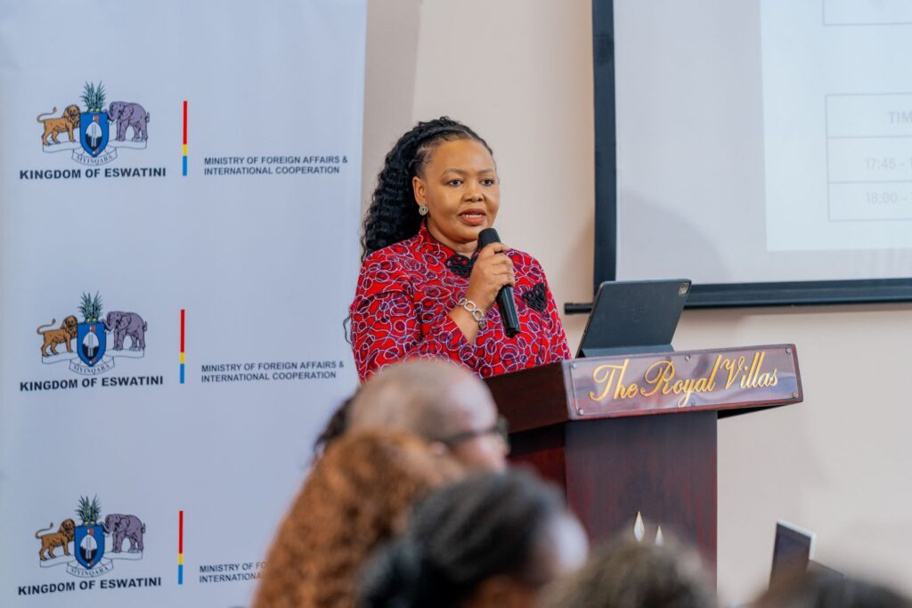 Minister of Foreign Affairs and International Cooperation Senator Pholile Shakantu also addressed the gathering,