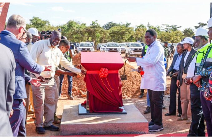 Zambian President Hakainde Hichilema officially launches the shaft sinking at Mingomba Mine in Chililabombwe on April 29, 2026. Photo: State House Media