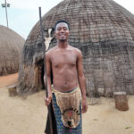 Rising Swazi cultural artist Sancheziey pictured during his kubutseka ceremony held on April 12, 2026, at the KaMgadlela Engabezweni Royal Kraal, where he was given the warrior name Gandz' Umjono. Photo: Supplied