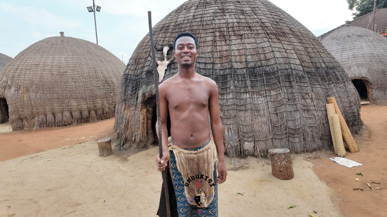 Rising Swazi cultural artist Sancheziey pictured during his kubutseka ceremony held on April 12, 2026, at the KaMgadlela Engabezweni Royal Kraal, where he was given the warrior name Gandz' Umjono. Photo: Supplied