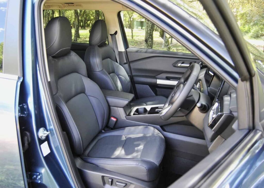 Exceed gains imitation lather upholstery, plus electric adjustment for the driver’s seat. Picture: Charl Bosch