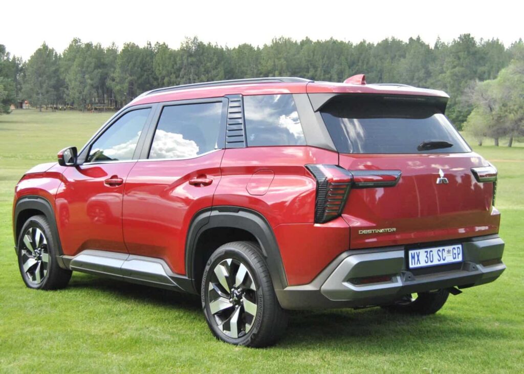 Rear is identical to the Outlander Sport, however, Mitsubishi has increased the Destinator’s overall length by 290mm. Picture: Charl Bosch