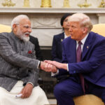 India's Prime Minister Narendra Modi meets the President of USA, Mr. Donald Trump at White House in Washington DC, USA on February 13, 2025.