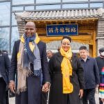Mozambique President Daniel Chapo and First Lady pictured during his state visit to China