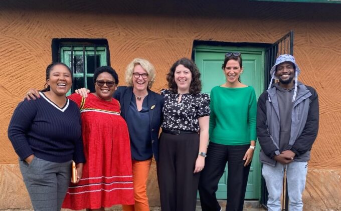 Representatives from Strauss and Co, Alliance Française de Maseru, IFAS and the Morija Museum and Archives team gather during the digitisation support mission at the Morija Museum and Archives in Lesotho on April 13, 2026.