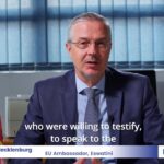 EU Ambassador Karsten Mecklenburg speaks in the documentary marking 50 years of partnership between the European Union and the Kingdom of Eswatini. Screen grab: EU Delegation to Eswatini