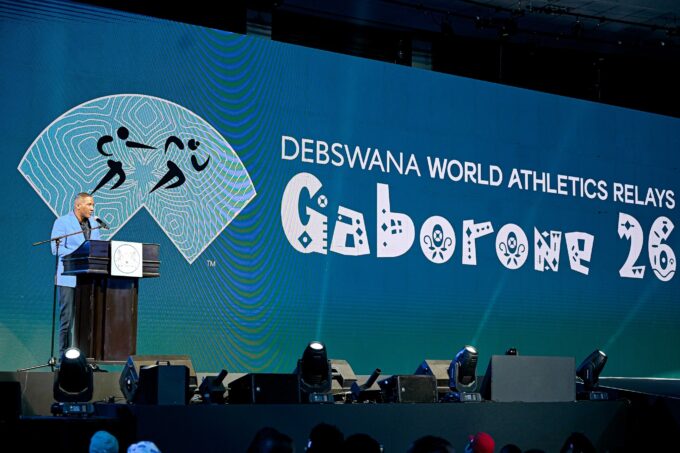 Botswana President Duma Boko officially opens the Debswana World Athletics Relays 2026 at the UB Indoor Sports Arena in Gaborone on Thursday, 1 May 2026. Photo: Government of Botswana
