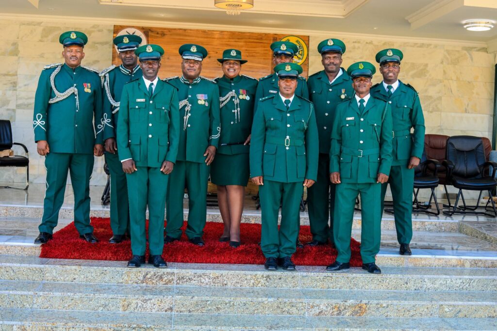 The HMCS team which attended the graduation in Namibia. Photo by HMCS
