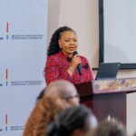 Foreign Affairs and International Cooperation Minister Pholile Shakantu addresses ambassadors and heads of mission at the Consultative Programme for Ambassadors held at Royal Villas in Ezulwini on Tuesday, 29 April 2026. Photo: Ministry of Foreign Affairs and International Cooperation