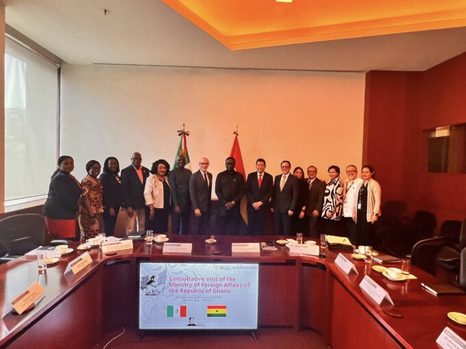 Ghana's Deputy Foreign Affairs Minister James Gyakye Quayson meets with Mexican authorities and members of the diplomatic corps during a consultative visit to Mexico. Photo: Ministry of Foreign Affairs, Ghana