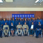 Graduates of the Royal Eswatini Police Service Defensive Driving Course No. 2 of 2026 pose for a group photo following the closing ceremony at S and B Restaurant. | REPS