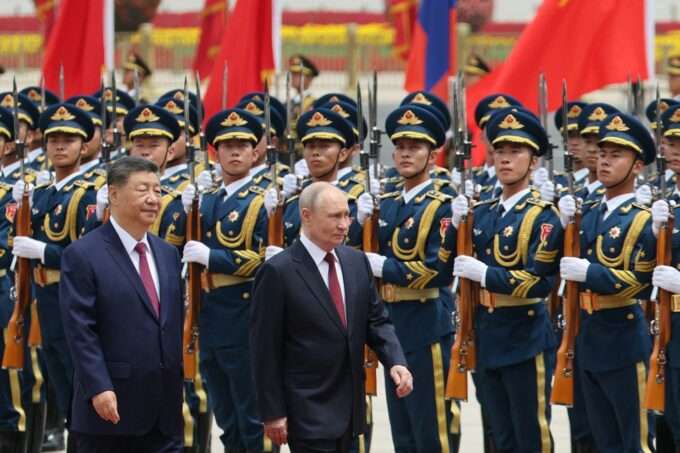 Putin and Xi at the Great Hall of the People, May 20, 2026. REUTERS/Maxim Shemetov/Pool