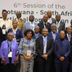 Senior officials from Botswana and South Africa sit down for talks at the opening of the 6th Session of the Botswana-South Africa Bi-National Commission in Gaborone