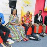 Panellists at the Imisebe Publishing Novel Writing Workshop held on 12 May 2026, including Thembikile Msibi, Saleyendvwa Magagula, Dr Sarah Mkhonza, Wandile Mathonsi, Sandile Mathonsi and Musa Nxumalo, share their writing journeys with participants. Photo: Imisebe Publishing