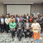 Ministry of Labour and Social Security Principal Secretary Makhosini Mndawe poses with stakeholders during the National Skills Training Levy Stakeholder Consultative Workshop held at the Hilton Garden Inn.