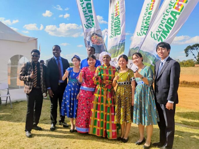Honorable Barbara Rwodzi poses with officials and stakeholders at the sixth edition of the National Amai's Traditional Cookout Competition held in Kwekwe, Midlands Province, on Africa Day.
