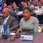 South Africa's Minister in the Presidency Khumbudzo Ntshavheni addresses the opening session of the Third International Security Forum in Moscow, Russia, on 28 May 2026. (Picture: The Presidency of the Republic of South Africa)