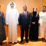 Members of the Eswatini delegation, led by Minister of Commerce, Industry and Trade Manqoba Khumalo, during investment talks with key financial institutions in Abu Dhabi, United Arab Emirates. | Photo: Eswatini Government