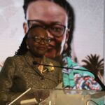 Namibia's Minister of International Relations and Trade, Ambassador Selma Ashipala-Musavyi, delivers the keynote address on behalf of President Dr. Netumbo Nandi-Ndaitwah at the 3rd Invest in Africa 2026 Trade Expo and Business Summit in Swakopmund on Thursday, 29 May 2026