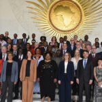 Dignitaries, ambassadors and museum directors from Africa and Europe at the launch of the African-European Museum Partnership (AEMP) at the AU Headquarters in Addis Ababa, Ethiopia, on Tuesday, 29 April 2026. Photo: EU Delegation to the African Union