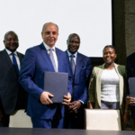 Lightrock CEO Pal Erik Sjatil and Future Africa Founding Partner Iyin Aboyeji at the announcement of AFC's 100 million US dollar commitment to Africa-focused technology funds in London. Photo: Africa Finance Corporation