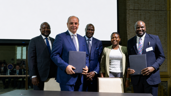Lightrock CEO Pal Erik Sjatil and Future Africa Founding Partner Iyin Aboyeji at the announcement of AFC's 100 million US dollar commitment to Africa-focused technology funds in London. Photo: Africa Finance Corporation