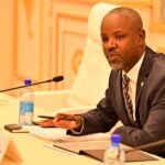 Uganda's Deputy Speaker of Parliament Thomas Tayebwa addresses colleagues from the Eastern Africa Regional Parliamentary Group of the OACPS in Eswatini, ahead of the OACPS–EU Joint Parliamentary Assembly. | Photo: X/@Thomas_Tayebwa