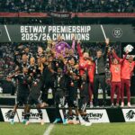 Orlando Pirates are crowned champions during the Betway Premiership 2025/26 match between Orbit College and Pirates at Mbombela Stadium, in Nelspruit on Saturday. Photo by X/@orlandopirates