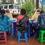 Health workers conduct interviews as part of Ebola eradication efforts in the ​Democratic ​Republic ​of ​the Congo during the 2018-2020 Ebola outbreak. Credit: Gavi/2019/Frederique Tissandier.