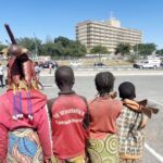 Some of the Angolan children roaming the streets in Namibia, who authorities say do not qualify for refugee status. Photo: New Era Live