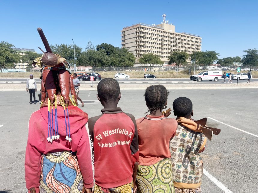 Some of the Angolan children roaming the streets in Namibia, who authorities say do not qualify for refugee status. Photo: New Era Live