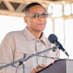 Botswana President Duma Boko addresses workers at the National Labour Day Commemoration held at Letlhakane Stadium on Friday, 1 May 2026. Photo: Government of Botswana