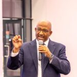 Central Bank of Eswatini Governor Dr. Phil Mnisi delivers the Annual Monetary Policy Statement in Mbabane on May 7, 2026. Photo: Central Bank of Eswatini