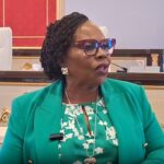 Minister of Women Affairs, Community, Small and Medium Enterprises Development Monica Mutsvangwa speaks during Africa-EU talks on women at the OACPS-EU Parliamentary meetings on Wednesday, 13 May 2026.