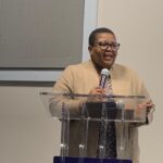 Sincephetelo Motor Vehicle Accident Fund CEO Khangeziwe Mabuza addresses staff and executive management during the Fund's Fourth Quarter Business Review Forum held at the MVA Fund offices.