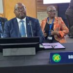 Botswana's Minister of International Relations Dr Phenyo Butale pictured at the SADC Retreat of Ministers of Foreign Affairs in Skukuza, South Africa
