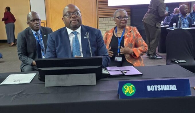 Botswana's Minister of International Relations Dr Phenyo Butale pictured at the SADC Retreat of Ministers of Foreign Affairs in Skukuza, South Africa