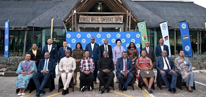 SADC Ministers of Foreign Affairs pose for a group photo at the conclusion of their three-day strategic retreat at Skukuza in the Kruger National Park, Mpumalanga, South Africa, on Saturday.
