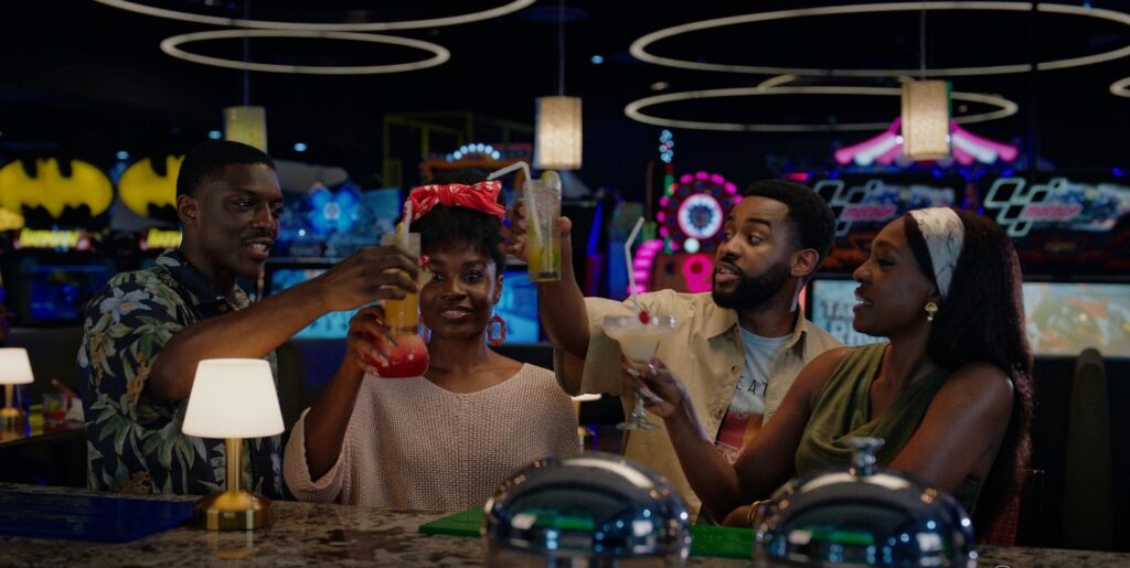 A scene from "Call of My Life," the Nollywood romantic comedy that topped the Nigerian box office in its opening week, earning over N128 million across 87 locations nationwide. (Picture: Bluhouse Studios)