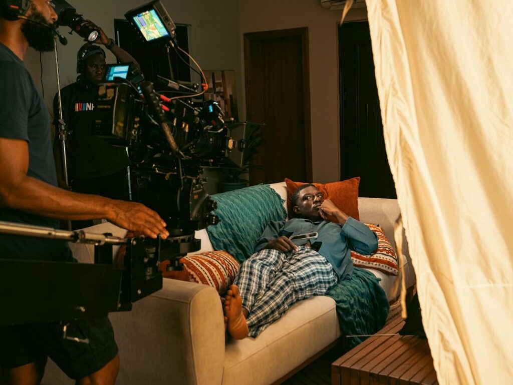 A scene from "Call of My Life," the Nollywood romantic comedy that topped the Nigerian box office in its opening week, earning over N128 million across 87 locations nationwide. (Picture: Bluhouse Studios)