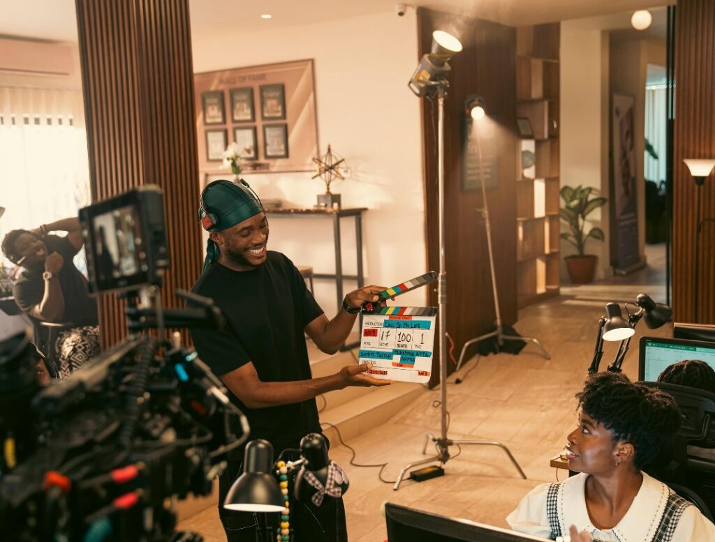 A scene from "Call of My Life," the Nollywood romantic comedy that topped the Nigerian box office in its opening week, earning over N128 million across 87 locations nationwide. (Picture: Bluhouse Studios)