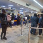 Travellers queue to get processed at the Ngwenya Border Post as the crossing recorded over 6,600 arrivals in 18 hours following the MTN Bushfire Festival and Nazareth Baptist Church prayer weekend. Photo: Ministry of Home Affairs
