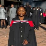 Correctional Officer Phetsile Thwala pictured at the Class of 2026 graduation ceremony held at the Nasrec Expo Centre in Johannesburg on 27 May 2026, where she completed a year-long culinary training programme at Capsicum Culinary Studio. Photo: His Majesty's Correctional Services