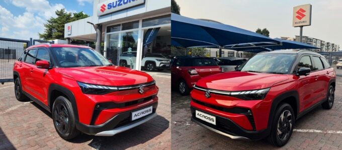 Suzuki Across comes in two trim levels: (L) the flagship GLX and (R) the entry-level GL.