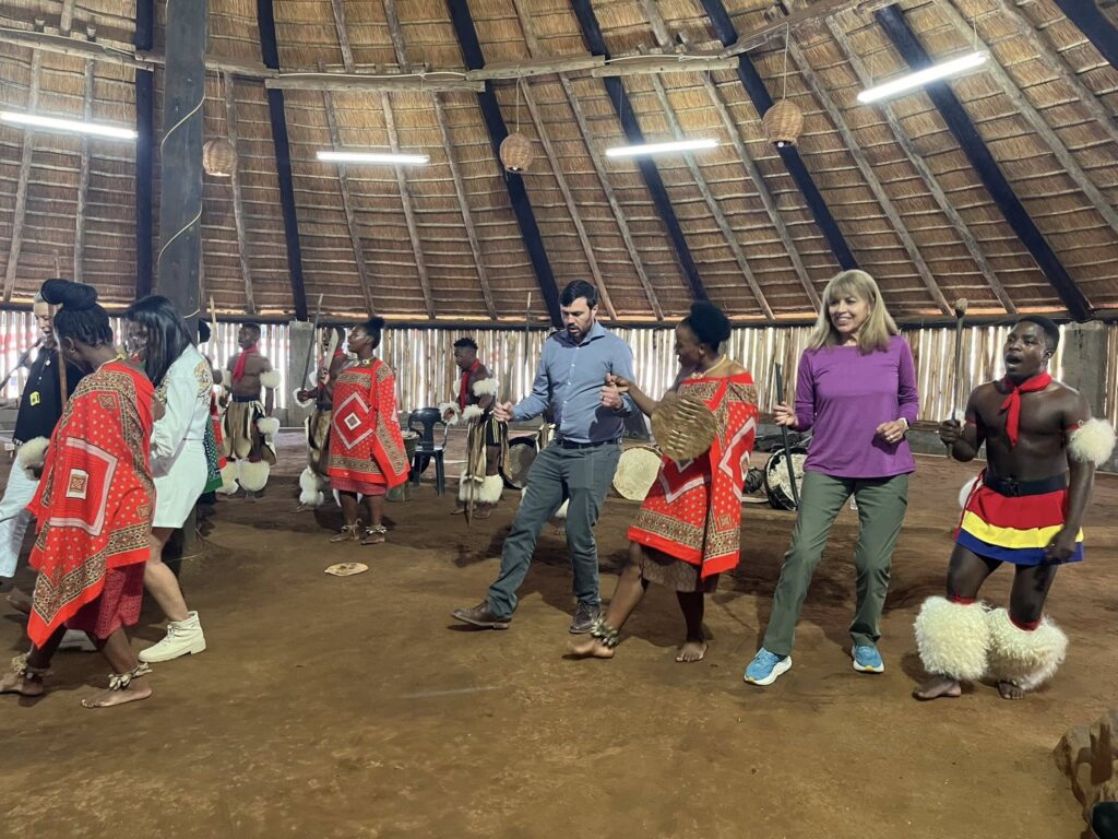 Charlie Lockwood, Executive Director of the Museum of International Folk Art, tours the Eswatini National Museum and Mantenga Nature Reserve and Cultural Village during his visit to the Kingdom as part of the Freedom250 cultural heritage celebrations. Photo: U.S. Embassy Eswatini