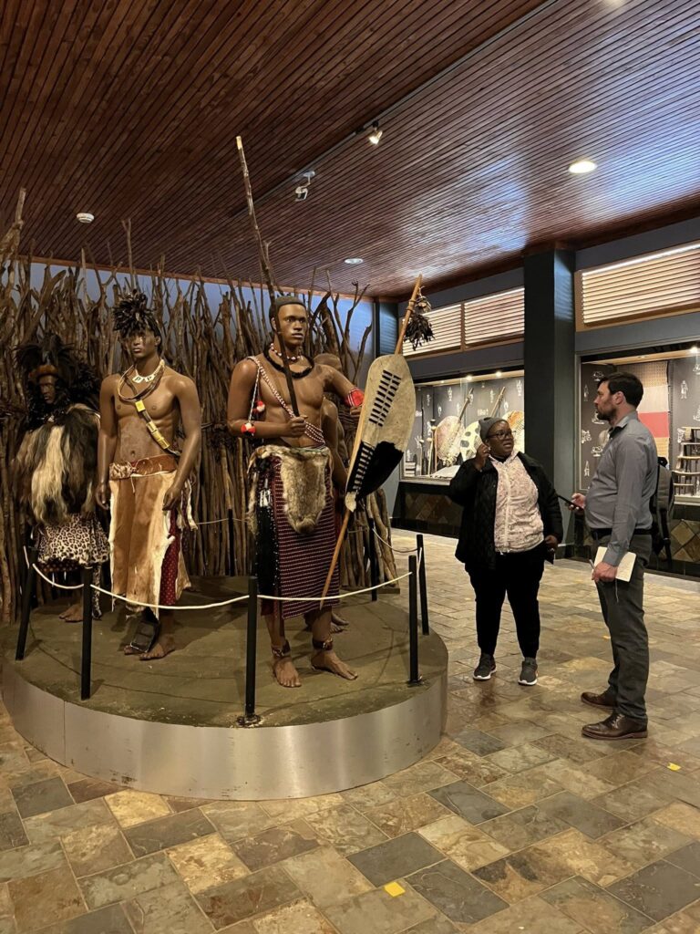 Charlie Lockwood, Executive Director of the Museum of International Folk Art, tours the Eswatini National Museum and Mantenga Nature Reserve and Cultural Village during his visit to the Kingdom as part of the Freedom250 cultural heritage celebrations. Photo: U.S. Embassy Eswatini