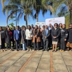 Representatives from Eswatini Water and Agricultural Development Enterprise and CFI gather to mark the signing of a Memorandum of Understanding in support of the FINCLUDE Project, which has reached more than 13,500 smallholder farmers and micro-entrepreneurs across Eswatini. (Photo: EWADE)